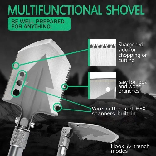 Pelle Portable Multifonction  Camping, Jardin et Outdoor