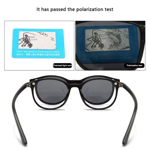 Lunette 6 En 1 2231A Optique / Soleil / Nuit - نظارات شمسية مغناطيسية