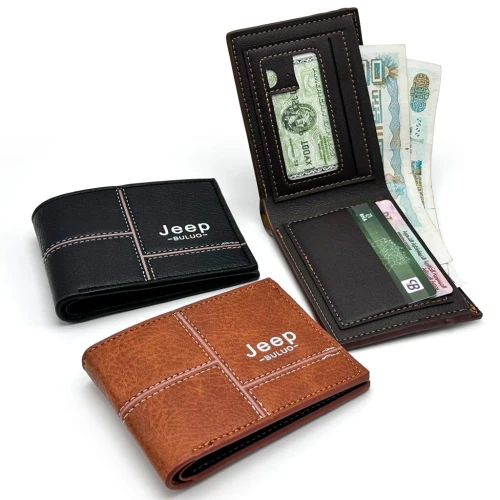 Portefeuille Homme Multi-Poches  Simili Cuir Élégant Jeep Buluo V3