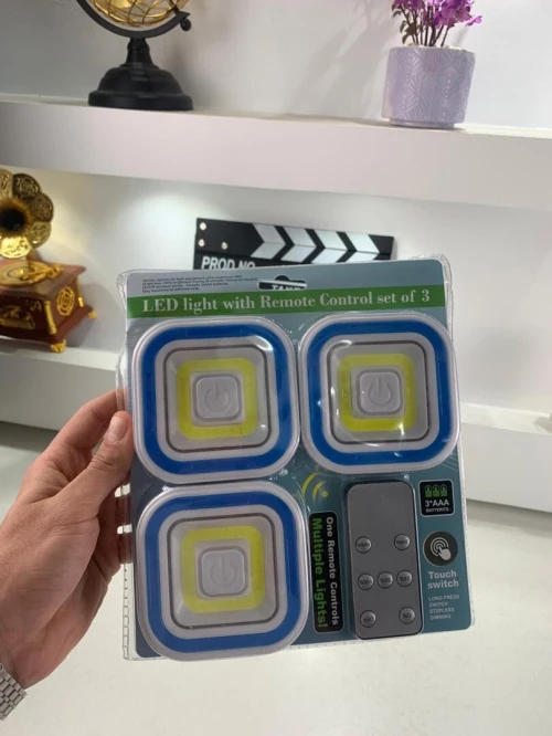 Spots LED Intelligents x3  Télécommande, Lumière Puissante et Installation Facile