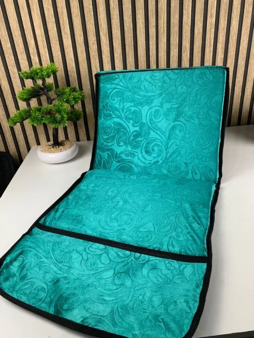 Tapis Sultan V2 pour Prière  Pliable avec Support Dossier et Poche Arrière