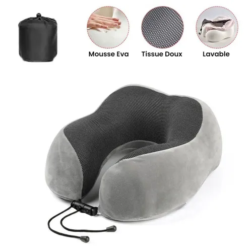 Oreiller de cou ergonomique avec connexion Bluetooth et haut-parleurs stéréo