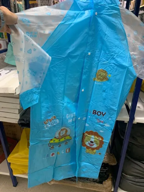 Cape de Pluie Enfant Étanche  Protection Complète Anti-Pluie
