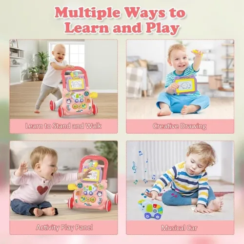 Marcheur Bébé Multifonction  Jeux Éducatifs, Musique et Dessin