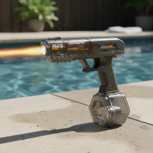 Pistolet à Eau Automatique avec Lumières 350ML