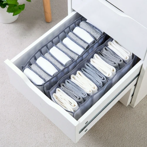 Organisateur de Sous-Vêtement Transparent 3PCS dans Tiroirs Stockage Placard Idéal