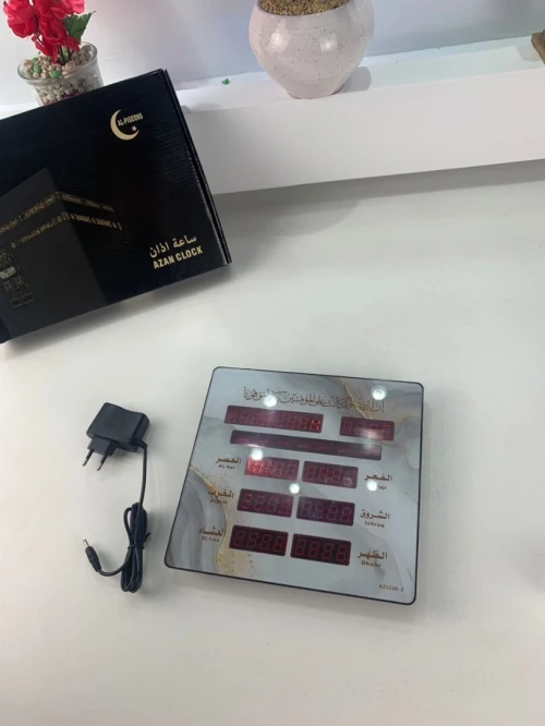 Horloge LED Islamique Multifonction avec Affichage Numérique