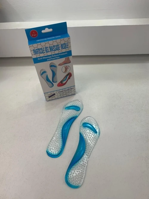 Semelle de massage en Gel pour correction des Pieds Plats  فرشة حذاء من السيليكون
