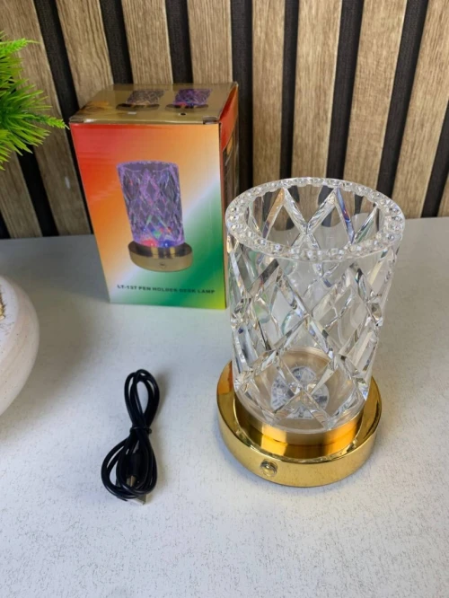 Vase LED en Cristal avec Contrôle Tactile  Éclairage RGB
