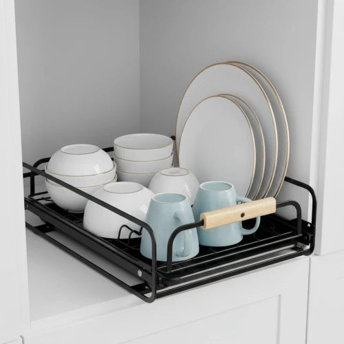 Égouttoir à Vaisselle avec Poignées en Bois  Design Élégant pour Cuisine