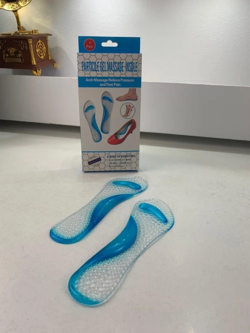 Semelle de massage en Gel pour correction des Pieds Plats  فرشة حذاء من السيليكون