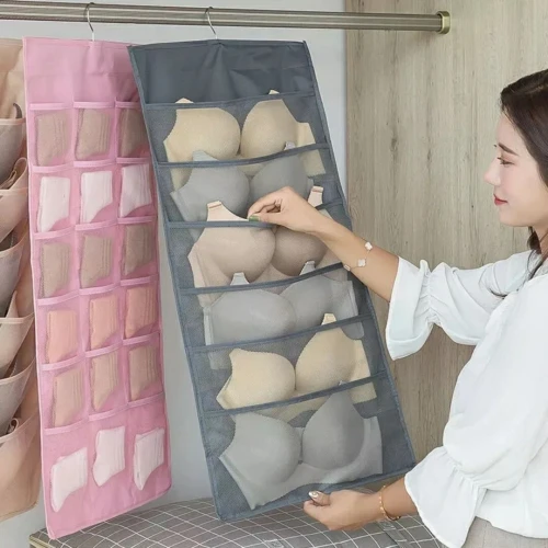 Rangement Double Face pour Sous-Vêtements - Chaussettes et Soutiens-Gorge