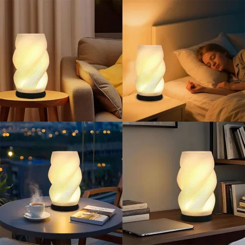 Lampe de Chevet Design avec Vase LED  9 Niveaux de Luminosité