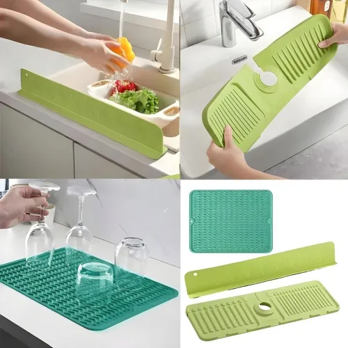 Kit Complet 3en1 pour Évier de Cuisine - Organisation et Séchage