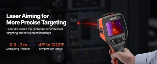 VEVOR Caméra Thermique Tactile 8.9cm - 20 à 460 degrés  - Transfert WiFi