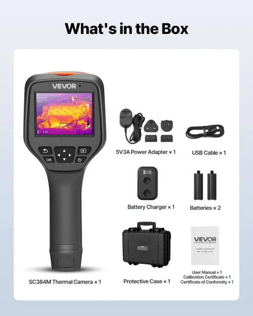 VEVOR Caméra Thermique Tactile 8.9cm - 20 à 460 degrés  - Transfert WiFi