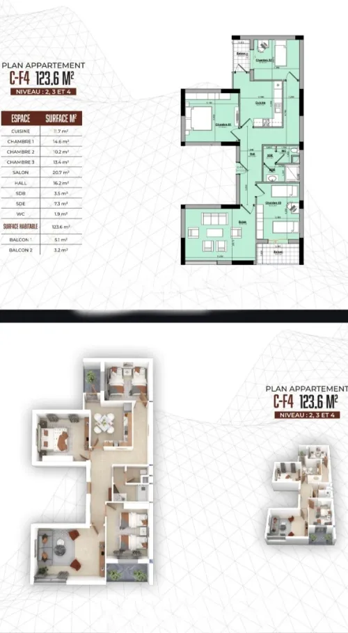 Vente Appartement F4 Alger Ain taya
