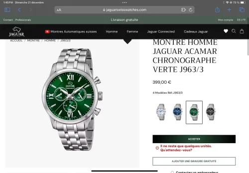 Montre de marque JAGUAR