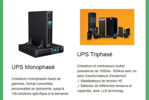 Onduleurs et stabilisateur HE - Fourniture & installation -