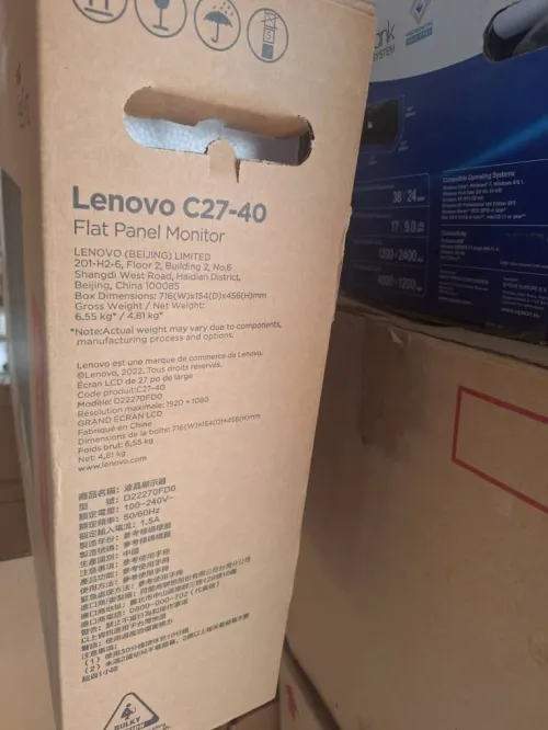 Ecran Lenovo IPS 27 pouces