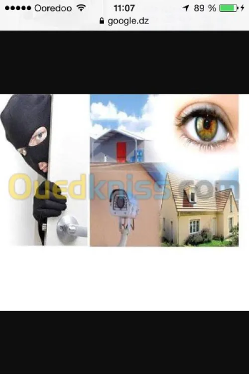 Installation caméra surveillance alrme