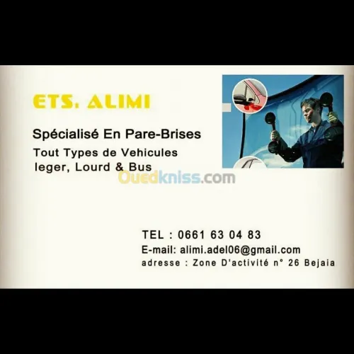 Vente et montage pare-brise 