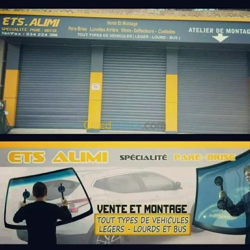 Vente et montage pare-brise 