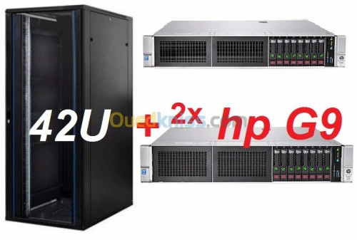 serveur HP DL380 G9 + ARMOIRE 42U+3kva