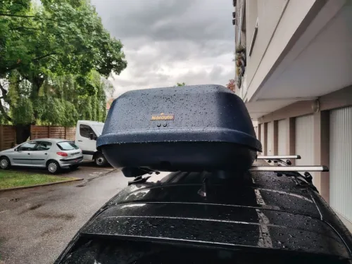 Coffre de ToitbNorauto Bermude 460 420L, 50kg, Ferme à clef.
