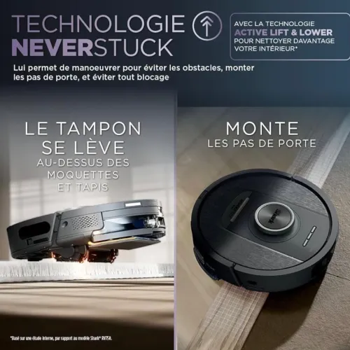 Aspirateur Robot Laveur Shark PowerDetect NeverTouch Autovidant RV2800YEEU