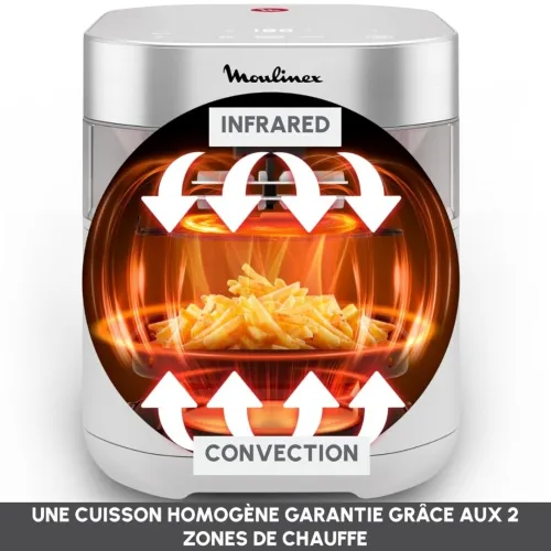 Moulinex Friteuse Sans Huile Air Fryer Easy Fry Infrared 7L EZ831GF0