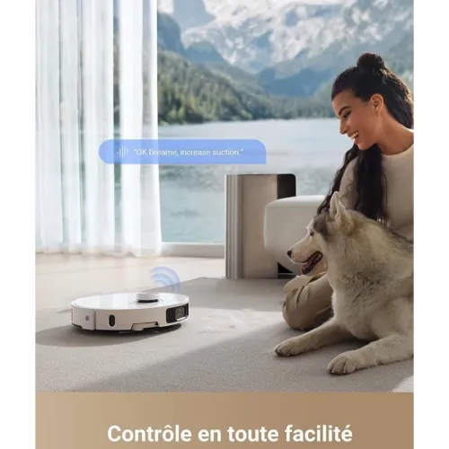 Robot Aspirateur Laveur Dreame L40 Ultra-11000pa-Autonomie 180 Min -Vadrouille Extend- 3d Maping