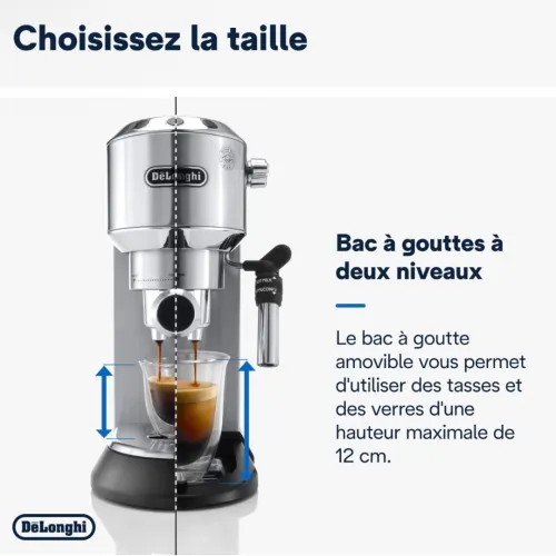 Machine A Café Delonghi Cafetière 15 Bars Dedica STYLE ESPRESSO CHROMÉ EC685.M