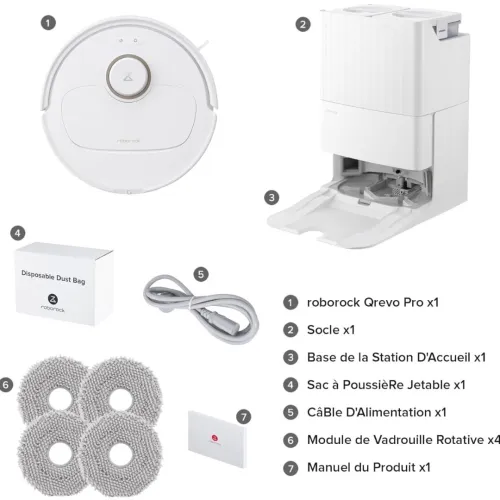 Aspirateur Robot Laveur Roborock Qrevo Pro
