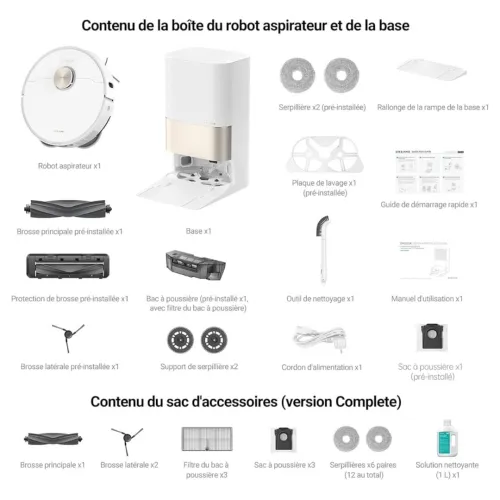 Robot Aspirateur Laveur Dreame X40 Ultra Complete 