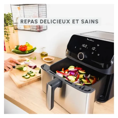 Moulinex Friteuse Sans Huile Air Fryer Easy Fry Mega 7,5L EZ855D20 - 2000W