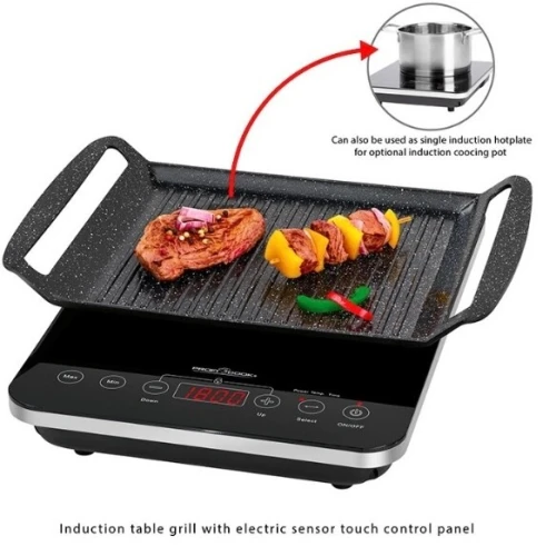 Plaque De Cuisson À Induction Avec Grils 2000w ProfiCook PC-ITG 1130