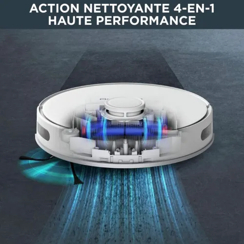 Aspirateur Robot Laveur Vidage Automatique, Nettoyage 4-En-1, Rowenta X-Plorer Serie 75 S+ RR8587WH