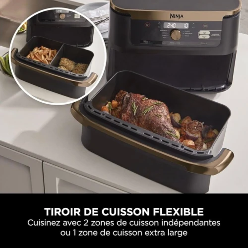Friteuse Sans Huile Ninja Foodi Flex 10,4L Noir & Cuivre AF500EUDBCP