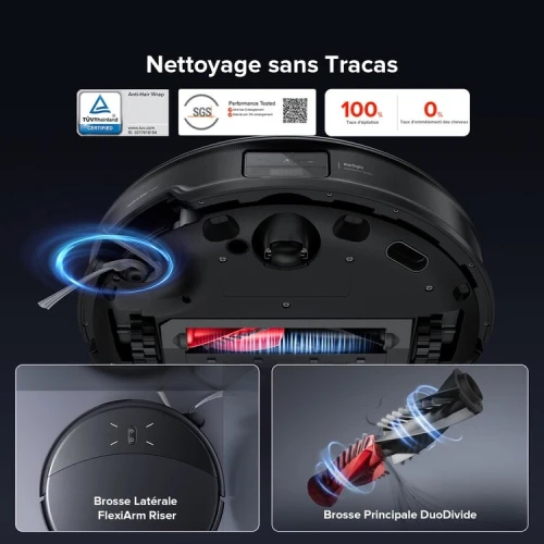 Roborock Saros 10R Aspirateur Robot Laveur Avec Station Accueil Multifonctionnelle 4.0