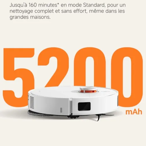 Aspirateur Robot Laveur XIAOMI X20 Pro -Station De Vidage Automatique-Navigation LiDAR-7000pa