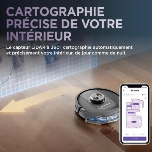 Aspirateur Robot Laveur Shark PowerDetect NeverTouch Autovidant RV2800YEEU