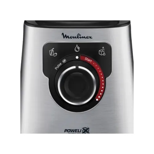Blender Moulinex PERFECTMIX+ 1200W BOL 2L En Verre NOIR MÉTAL LM871D10