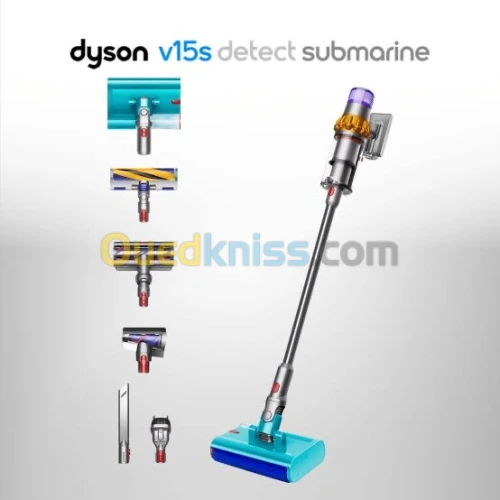 Aspirateur Balai LAVEUR DYSON V15S DETECT SUBMARINE