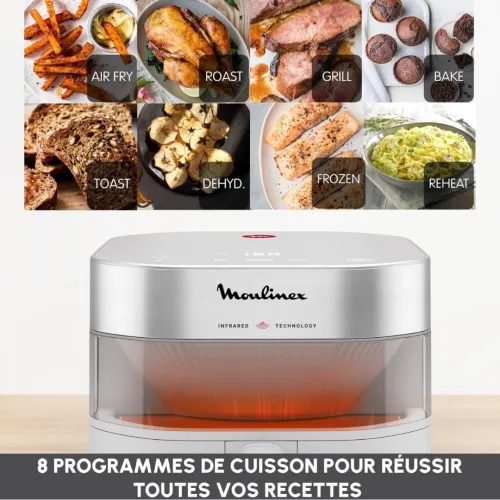 Moulinex Friteuse Sans Huile Air Fryer Easy Fry Infrared 7L EZ831GF0