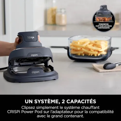 Ninja CRISPi Friteuse Sans Huile Portable 3,8L 4En1 Frire Sans Huile 1700W
