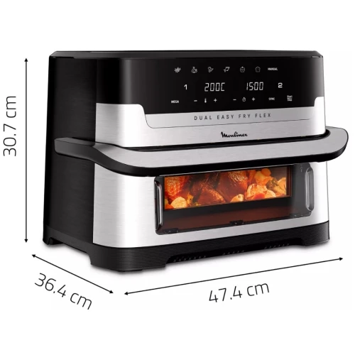 Moulinex Friteuse Sans Huile Easy Fry Dual Flex 9L 2700W EZ922DF0