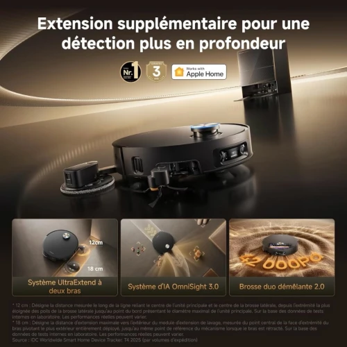 Aspirateur Laveur Robot DREAME X60 Pro Ultra Complete