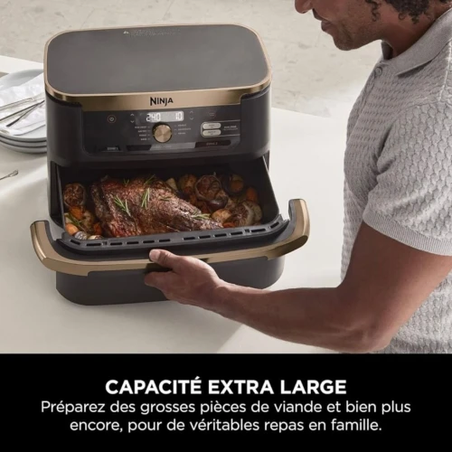 Friteuse Sans Huile Ninja Foodi Flex 10,4L Noir & Cuivre AF500EUDBCP