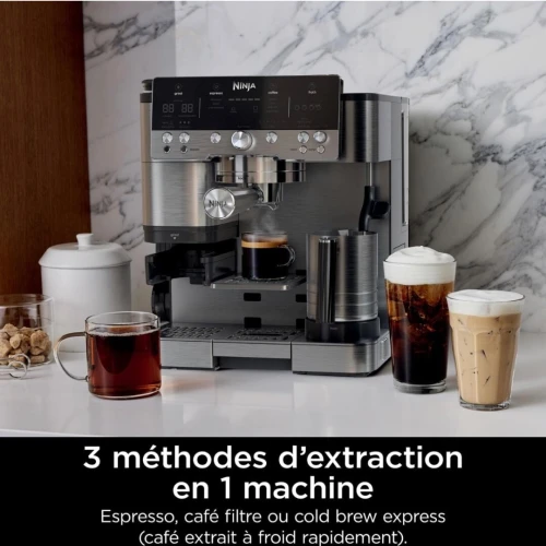 Ninja Machine A Cafe Broyeur Expresso Multifonctions ES601EU Luxe Premier